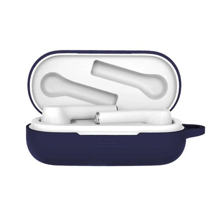 Silicone Case for Huawei Earphones in Everyday Travel - navy blue skin-friendly protective cover for Honor FlyPods 3, compact pocket-ready