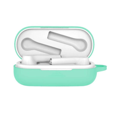 Silicone Case for Huawei Earphones in Everyday Travel - mint green skin-friendly protective case for Honor FlyPods 3, compact pocket-friendly design