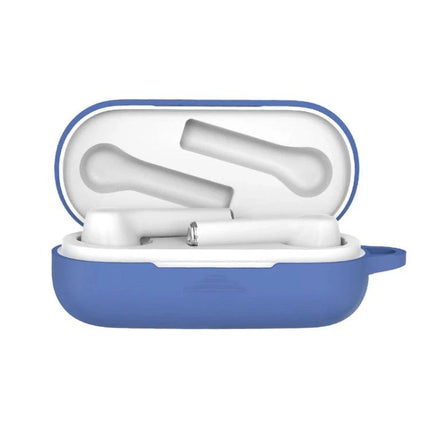 Silicone Case for Huawei Earphones in Everyday Travel - compact blue skin-friendly protective case for Honor FlyPods 3, guards against scratches and drops