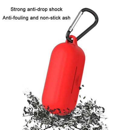 Silicone Case for Huawei Earphones in Everyday Travel - red skin-friendly anti-drop case with carabiner for Honor FlyPods 3, pocket-friendly protection