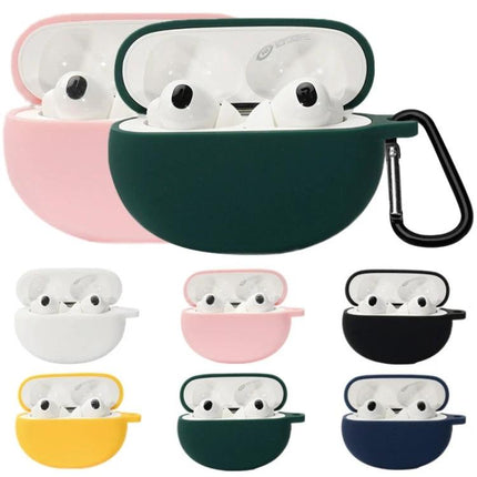 Protective Silicone Cover for OPPO Enco X2 During Daily Activities - assorted color silicone cases with carabiner for earbuds