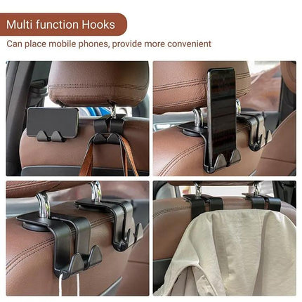 Multifunctional Car Seat Hook Phone Holder Front Or Back Mount | Syndmart
