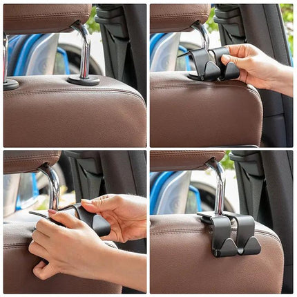 Multifunctional Car Seat Hook Phone Holder Front Or Back Mount | Syndmart