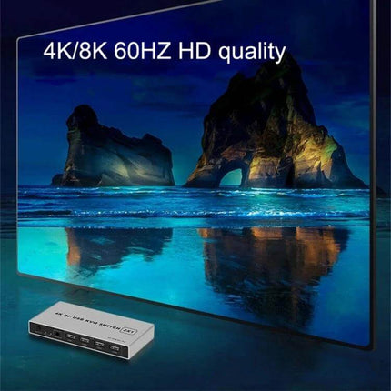 KVM Switch for Sharing Keyboard and Display Between Computers - 4K/8K 60Hz HDMI KVM for home office and gaming