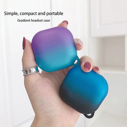 Gradient Covers for Samsung Earbuds During Daily Commutes - purple to teal gradient protective cases for Samsung Buds Pro Buds Live Buds 2