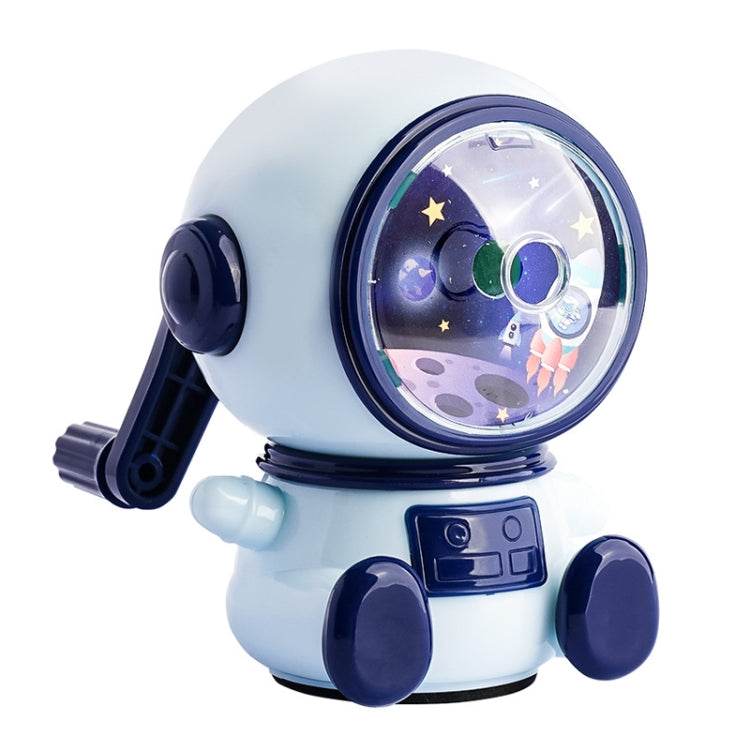 Cartoon Hand-cranked Automatic Pencil Sharpener, Style:, Astronaut (Dark Blue), Astronaut (Light Blue), Astronaut (Pink), Little Rocket (Sky Blue), Little Rocket (Deep Sea Blue), Little Dinosaur (Dark Blue), Little Dinosaur (Lauret Green) - Syndmart