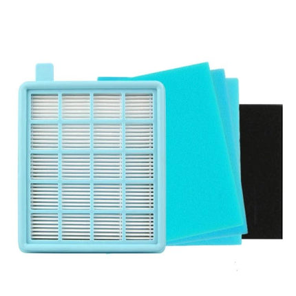 Philips Vacuum Cleaner Replacement Filters for Dust Protection - blue HEPA and foam filter set for home vacuums