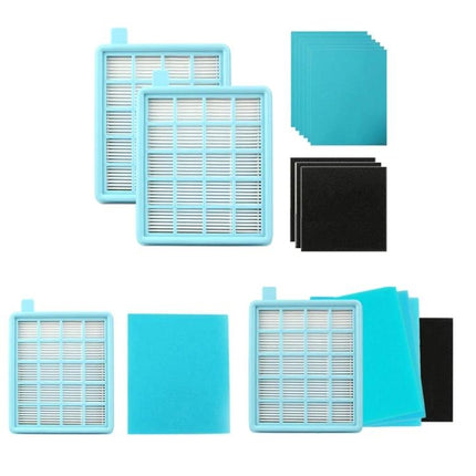 Philips Vacuum Cleaner Replacement Filters for Dust Protection — set of HEPA and foam pet dust filters for improved indoor air quality