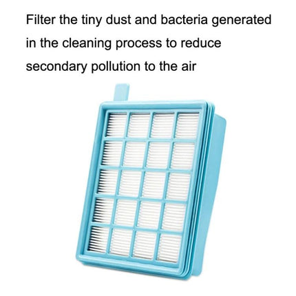 Philips Vacuum Cleaner Replacement Filters for Dust Protection - blue HEPA-style replacement filter for improved indoor air quality