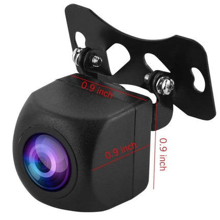 HD Night Vision Backup Camera for Safe Vehicle Reversing compact black rearview camera with night-vision lens and adjustable bracket