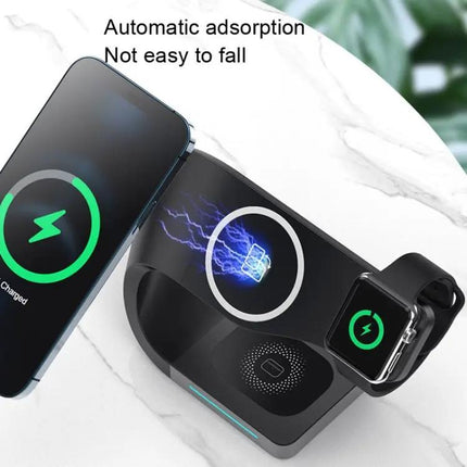 LFX 178 4 In 1 Wireless Charger For Smartphone Apple Watch AirPods