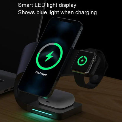 LFX 178 4 In 1 Wireless Charger For Smartphone Apple Watch AirPods