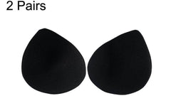 Seamless Comfort Sports Yoga Bra Pads - 2 Pairs of Soft Sponge Cups with Latex Cotton