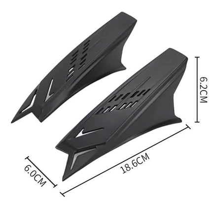 Motorcycle Helmet Horns Black Plastic Decoration For Custom Look - pair of black plastic helmet horns 18.6x6x6.2cm for custom motorcycle styling
