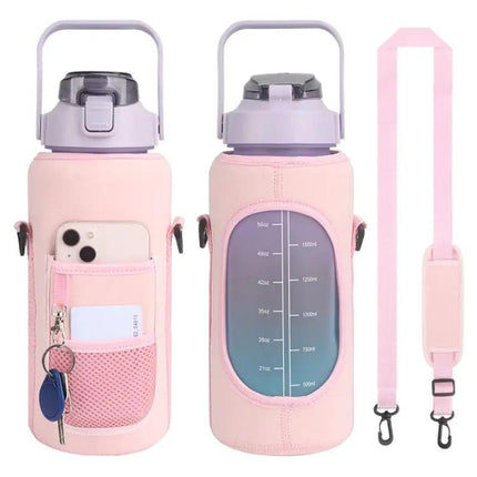 2L Water Bottle Cover Case With Adjustable Strap For Everyday Use | Syndmart