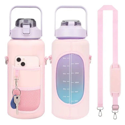 2L Water Bottle Cover Case With Adjustable Strap For Everyday Use | Syndmart