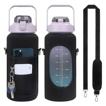 2L Water Bottle Cover Case With Adjustable Strap For Everyday Use | Syndmart