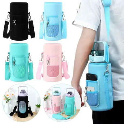 2L Water Bottle Cover Case With Adjustable Strap For Everyday Use | Syndmart