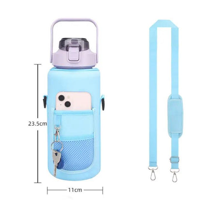 2L Water Bottle Cover Case With Adjustable Strap For Everyday Use | Syndmart