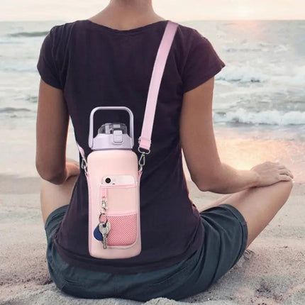 2L Water Bottle Cover Case With Adjustable Strap For Everyday Use | Syndmart