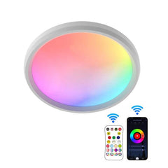 Smart WiFi Bluetooth Remote-Controlled LED Ceiling Light with Adjustable Ambiance