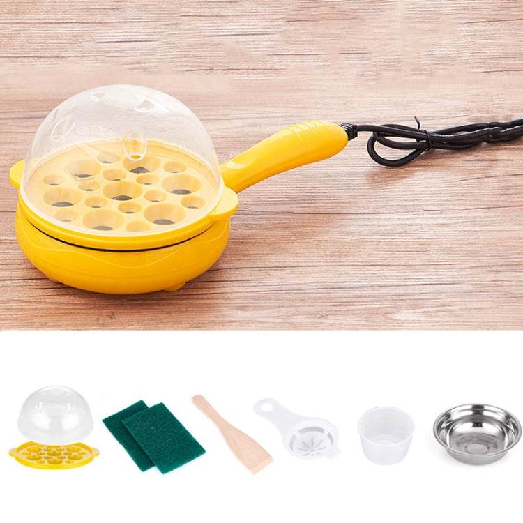 350W Electric Egg Omelette Cooker Frying Pan Steamer Cooker,EU Plug,Style:, Single Layer Set Yellow, Double Layer Set Yellow, Pan+Wood Shovel Yellow, Single Layer Set Pink, Double Layer Set Pink, Pan+Wood Shovel Pink - Syndmart