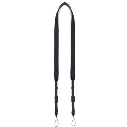 Black Denim Shoulder Strap for Cameras and Telescopes - durable black denim camera and telescope shoulder strap with adjustable length and secure attachment loops