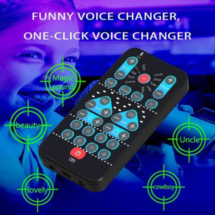 A Versatile Voice Changer for Home Entertainment and Recordings compact remote with scene modes for karaoke, family game nights and simple recordings