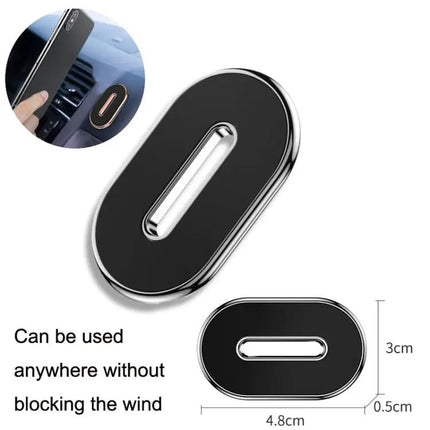 Car Dashboard Phone Holder Black for Easy One Hand Mounting