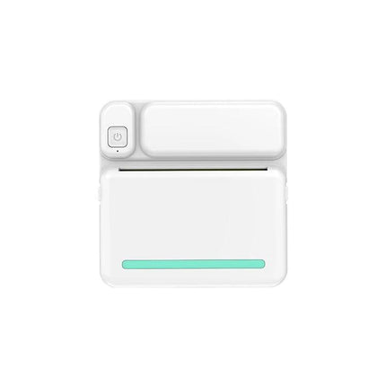 Student-Friendly Pocket Printer for Notes and Photos - compact white inkless thermal mobile printer for printing notes and black-and-white photos