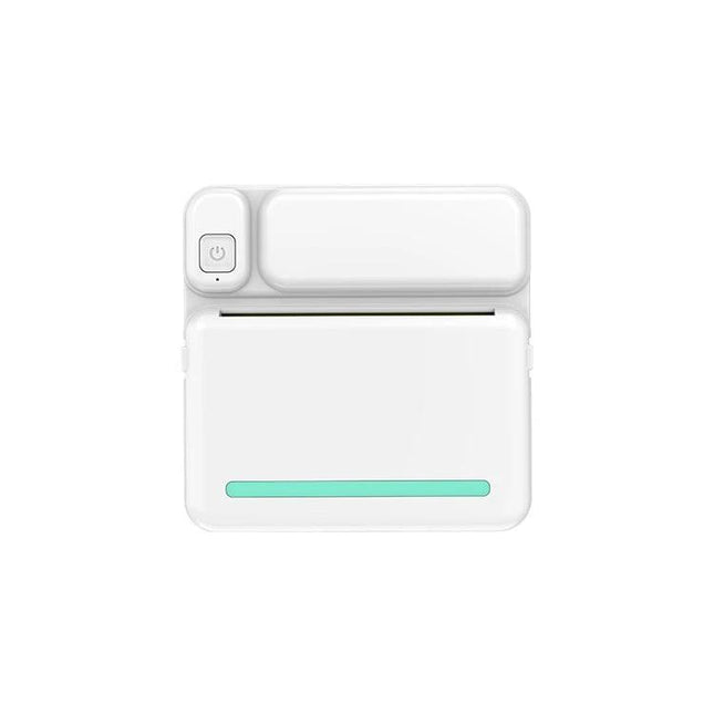 Student-Friendly Pocket Printer for Notes and Photos - compact white inkless thermal mobile printer for printing notes and black-and-white photos