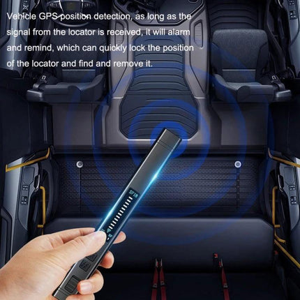 SF18 Portable Pen for Detecting Hidden Cameras and GPS Signals used to scan a vehicle interior for hidden GPS trackers and covert cameras
