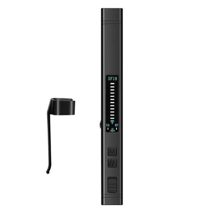 SF18 Portable Pen for Detecting Hidden Cameras and GPS Signals slim black pen-style detector with LED bar and clip