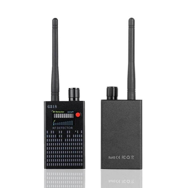 Signal Detector for Anti-Eavesdropping and GPS Tracking Alert compact RF detector with antenna for finding hidden bugs and car GPS trackers