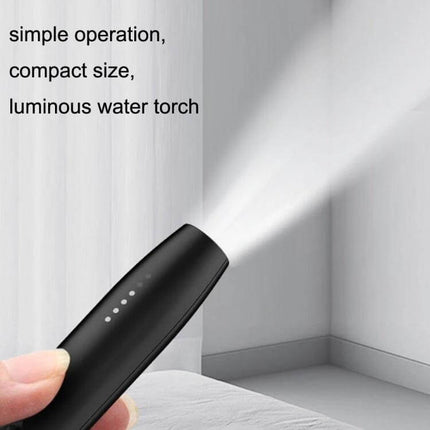 Anti-Candid Camera and Wireless Signal Detector for Privacy Protection handheld scanner with compact flashlight illuminating a corner