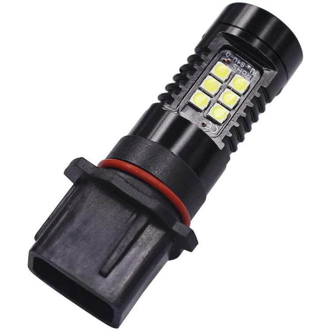 Automotive High-Power LED Fog Lamp Pure White For Cars - compact 6500K P13W 4.5W bulb for fog, DRL, tail, parking lights (12–24V)