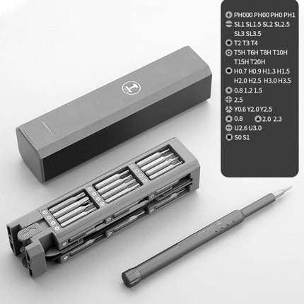 Greener Precision Screwdriver Set for Device Maintenance with S2 alloy bits, compact organizer case and precision driver for smartphone and electronics repairs