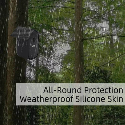 Silicone Protective Cover for EufyCam 2C Security Camera in Black - weatherproof silicone skin for outdoor rain and scratch protection
