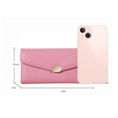 Litchi Pattern Large Capacity Phone Wallet Bag - Multifunctional PU Organizer