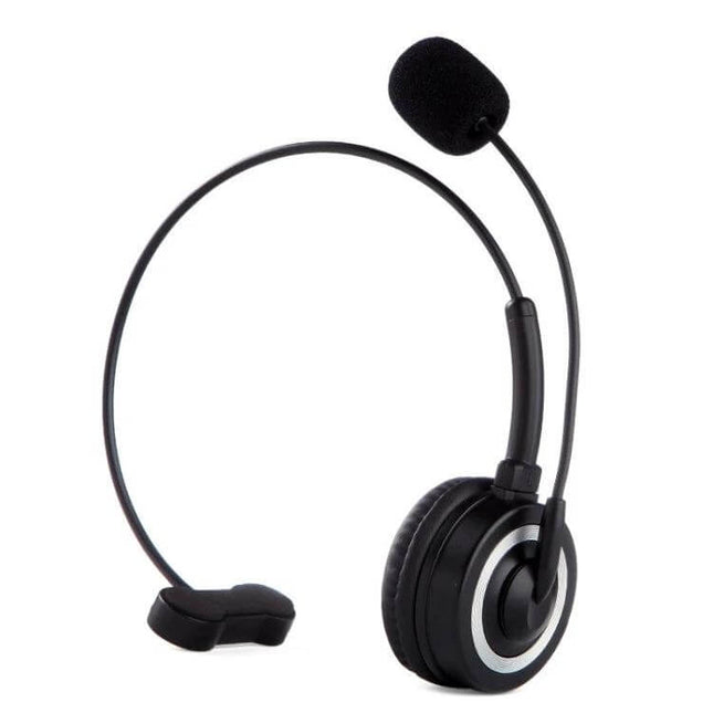 DANYIN Single Ear Bluetooth Headset For Hands Free Office Calls black single-ear headset with boom mic for clear office calls