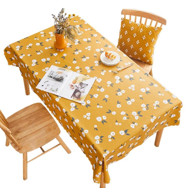 Elegant Waterproof PVC Table Cover for Farmhouse Dining, Series 1