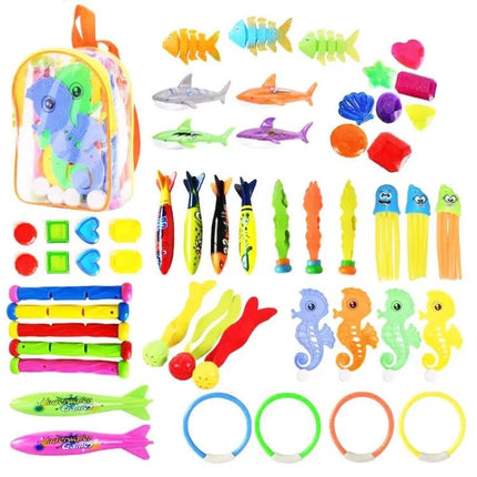 Large Kids Pool Diving Toy Set Assorted Sea Creature Toys | Syndmart