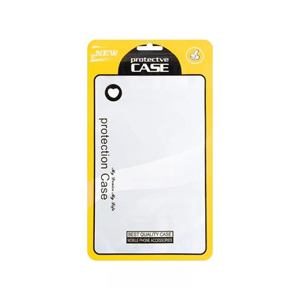 Ziplock Bags for Mobile Phone Case Packaging, 12x21cm clear self-sealing bag showing yellow retail packaging for phone case