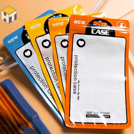 Ziplock Bags for Mobile Phone Case Packaging, 12x21cm - clear self-sealing pouches for phone cases, accessories, dust and moisture protection