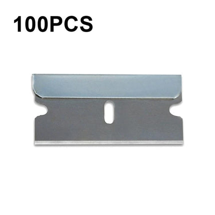 Stainless Steel Blades for Mobile Screen and Car Film, 100 Pack - carbon steel razor blade for trimming screen protectors and car film