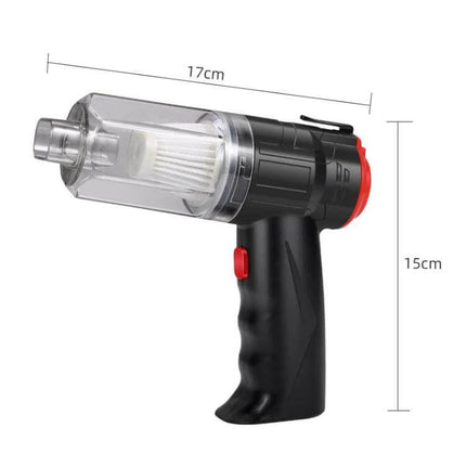Small Car Blowing And Suction Dual-Purpose Vacuum Cleaner Car And Home - compact cordless wet/dry handheld vacuum for car interiors and home spills, 17x15cm