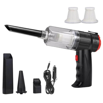 Small Car Blowing And Suction Dual-Purpose Vacuum Cleaner Car And Home compact cordless wet-dry handheld with nozzles and car charger