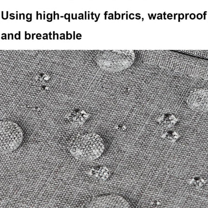 Waterproof Shock-Absorbing Laptop Handbag with Large Capacity showing waterproof polyester fabric with water beads for device protection
