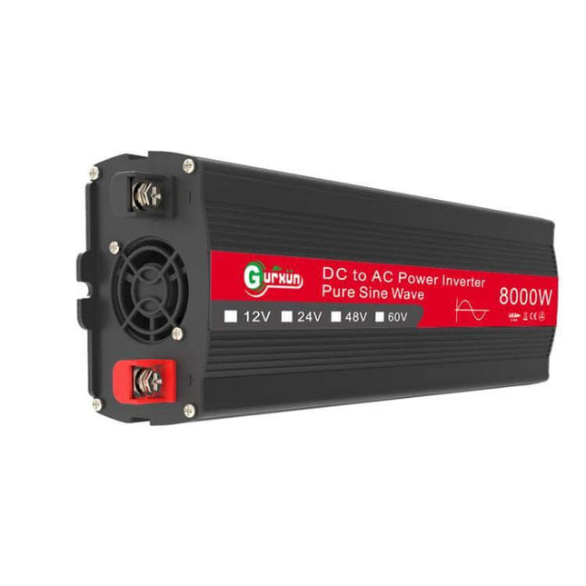 Gurxun Sine Wave Inverter for Household Power Conversion - 8000W pure sine wave DC to AC inverter for lights, fridge and small electronics