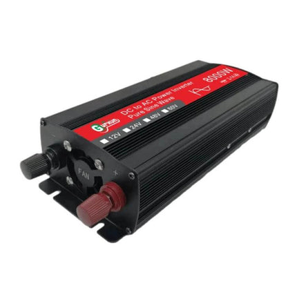 Gurxun Sine Wave Inverter for Household Power Conversion compact black pure sine wave inverter with cooling fan and DC terminals